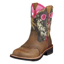 ARIAT WMS FATBABY COWGIRL DIS BRN/CAMO