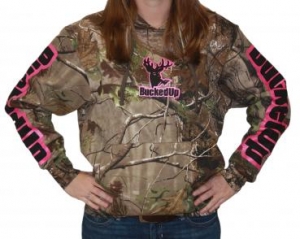 Pullover Hoodie - Realtree APG Camo with Pink Logo