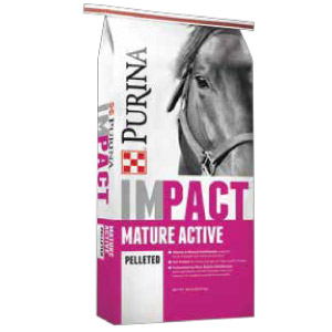 Purina® Impact® Mature Active 10% Pelleted Horse Feed