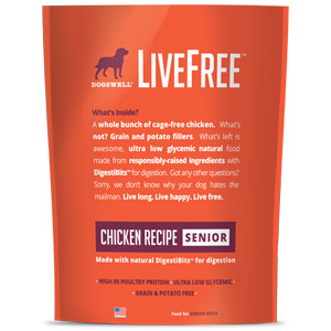 Dogswell® LiveFree® Chicken Senior Dog Food