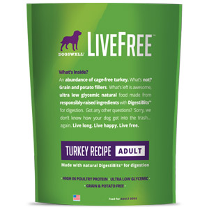 Dogswell® LiveFree® Turkey Adult Dog Food