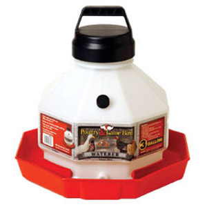 Miller 3 Gallon Plastic Poultry Waterer