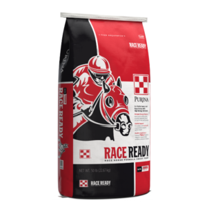Purina Race Ready Horse Feed. Red 50-lb bag.