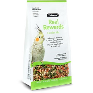 ZuPreem® Real Rewards Garden Mix Treats for Medium Birds