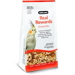 ZuPreem® Real Rewards Orchard Mix Treats for Medium Birds 