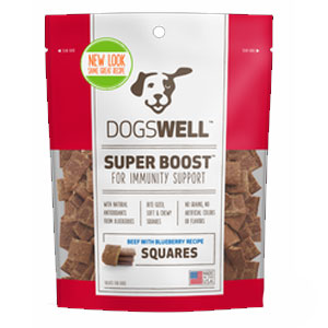 Dogswell® Super Boost Squares Beef with Blueberry Dog Treats