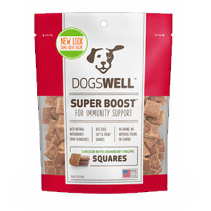 Dogswell® Super Boost Squares Chicken with Cranberry Dog Treats