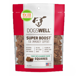 Dogswell® Super Boost Squares Turkey with Cranberry Dog Treats