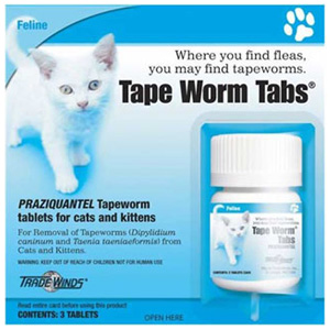 Trade Winds Tape Worm Tabs for Cats
