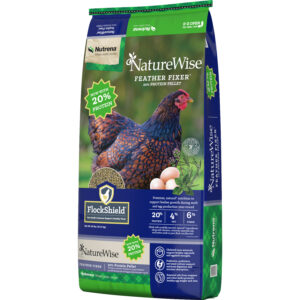 bag of Nutrena Feather Fixer Poultry Feed