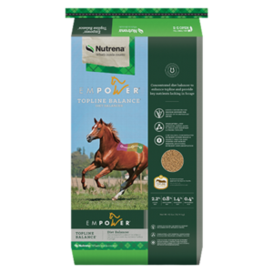 Nutrena Empower Topline Balance 50-lb bag. Horse feed supplement.