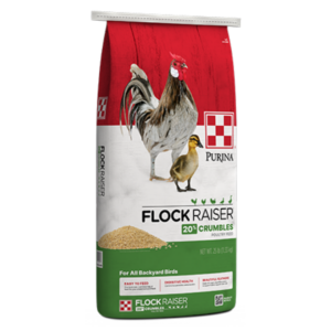 bag of Purina Flock Raiser Crumbles