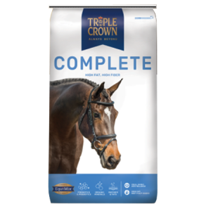 Triple Crown Complete Horse Feed 50-lb bag.