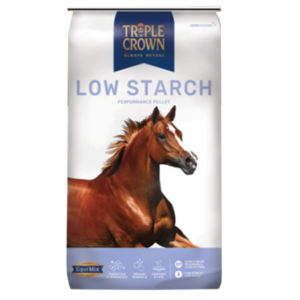 Triple Crown Low Starch Horse Feed 50-lb bag.