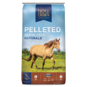 Triple Crown Naturals Pelleted Horse Feed 50-lb bag.