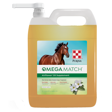 Omega Match AhiFlower Oil Supplement 1 Gallon Container