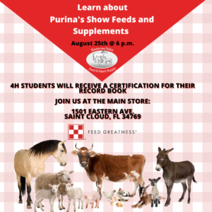 Purina's Show Feeds and Supplements