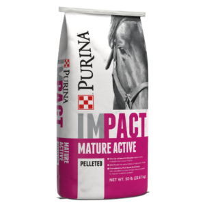 Purina® Impact® Mature Active 10% Pelleted Horse Feed