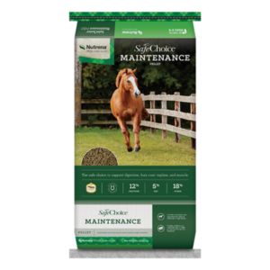 Nutrena SafeChoice Maintenance Horse Feed. 50-lb bag.
