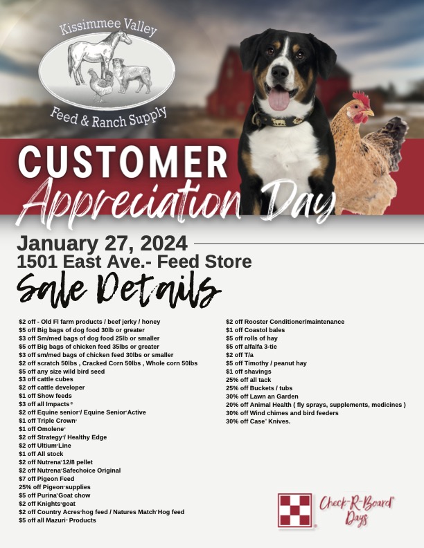 Customer Appreciation Day KVF main store sales