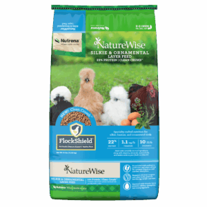 Bag of NatureWise 22% Protein Silkie & Ornamental Layer Clean Crumble