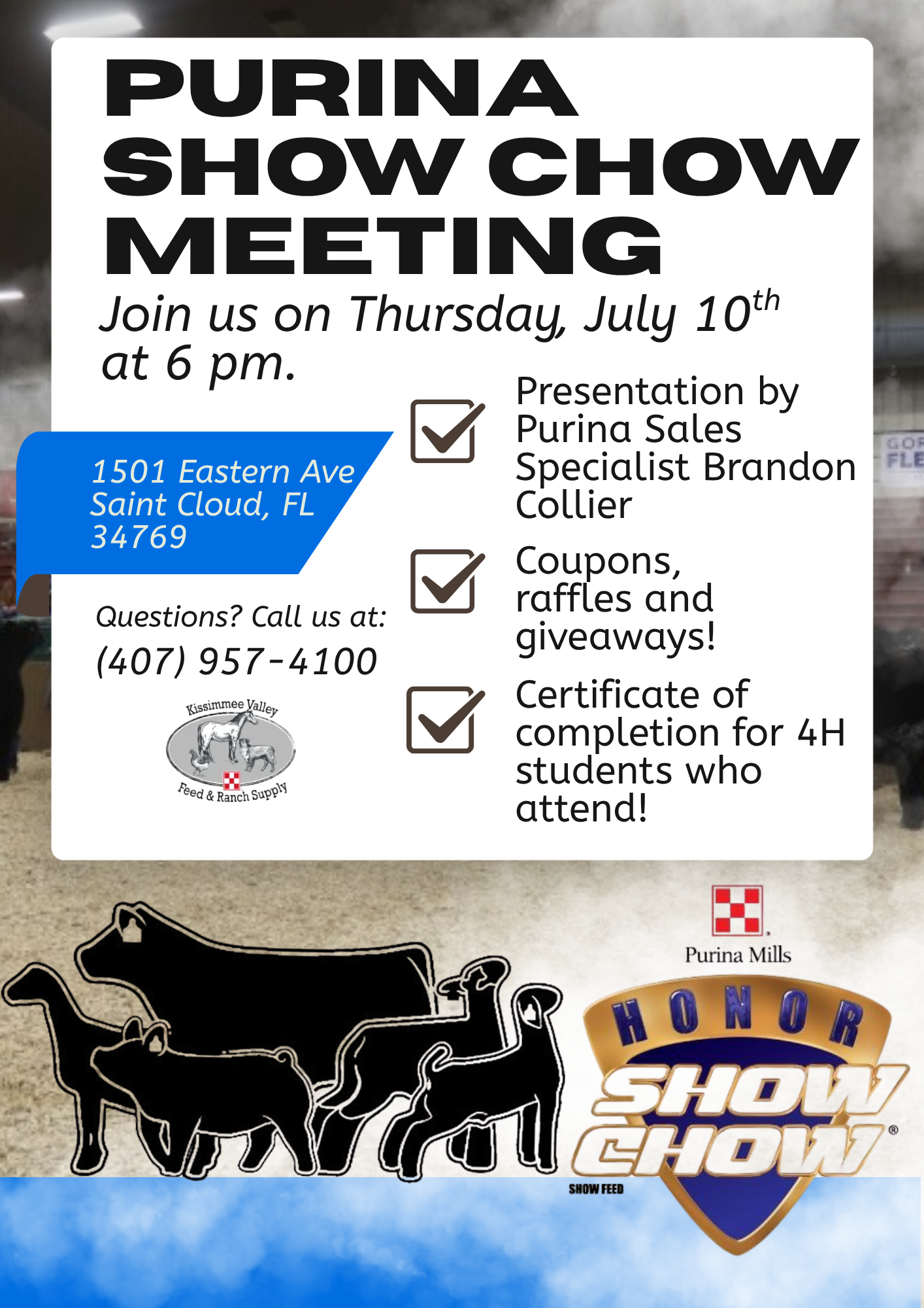 Purina Show Chow Meeting details