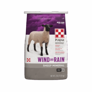 bag of Purina Wind & Rain Sheep Mineral