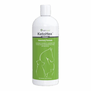 bottle of VetOne KetoHex Shampoo
