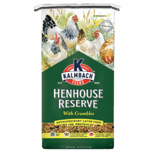 bag of Kalmbach Henhouse Reserve® with Crumbles for Chickens and Poultry