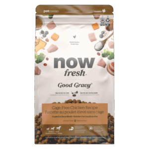 bag of Now Fresh Good Gravy Chicken Coated in Bone Broth for Dogs
