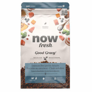bag of Now Fresh Good Gravy Salmon Coated in Bone Broth for Cats