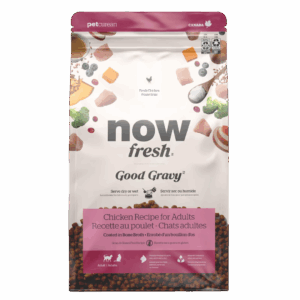 bag of Now Fresh Good Gravy Chicken Coated in Bone Broth for Cats