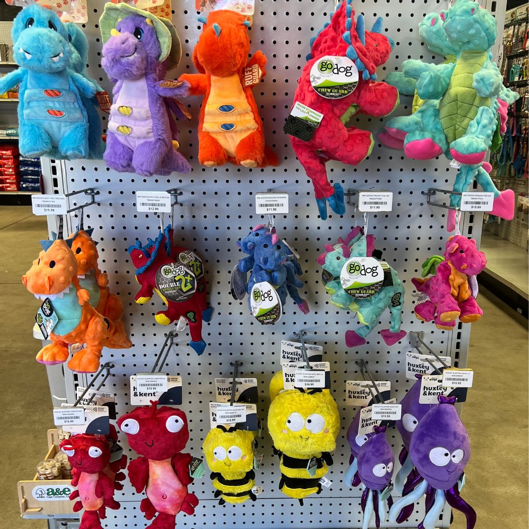 Colorful dog toys - show your dog some love this valentine's day!
