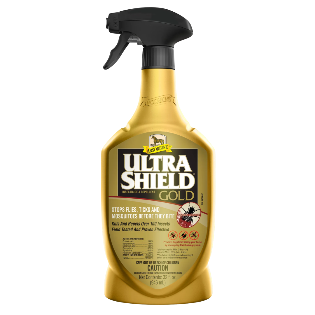 bottle of Absorbine UltraShield Gold Insecticide & Repellent