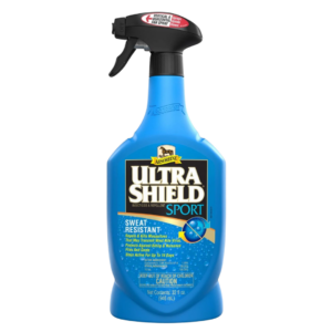 Blue bottle of Absorbine UltraShield Sport Insecticide & Repellent