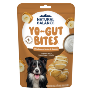 bag of Natural Balance Yo-Gut Bites with Peanut Butter & Banana